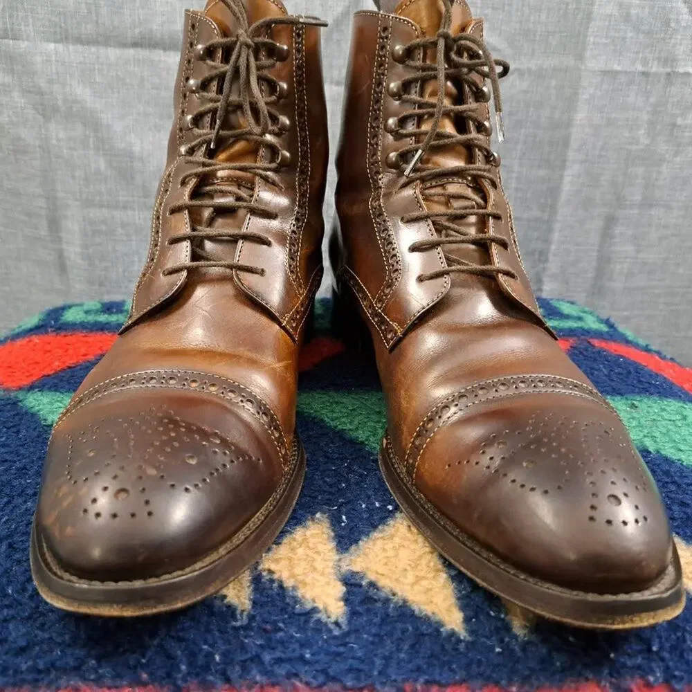 %Antonio Maurizi Leather Boot Men's Size 44.5 US 10.5 -11 / D12